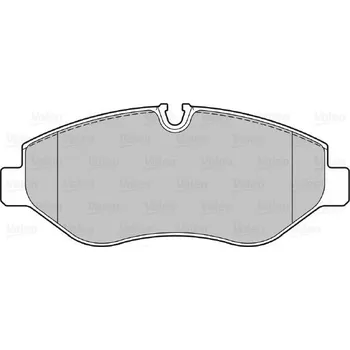Brzdová destička Sada brzdových destiček, kotoučová brzda VALEO 301882