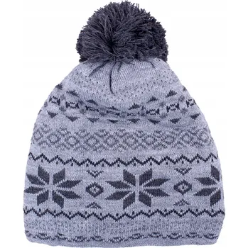 Čepice TEPLÁ ČESKÁ ZIMNÍ ČEPICE S BAMBULKOU, ZATEPLENÁ