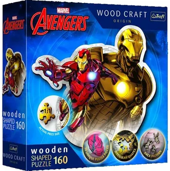 Puzzle Puzzle Trefl 160 dílků Puzzle Dřevěné 160 Trefl Odvážný Iron Man