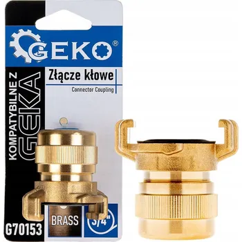 Hadicová spojka Mosazná GEKA klovová spojka na hadici 3/4" - Pevná a spolehlivá
