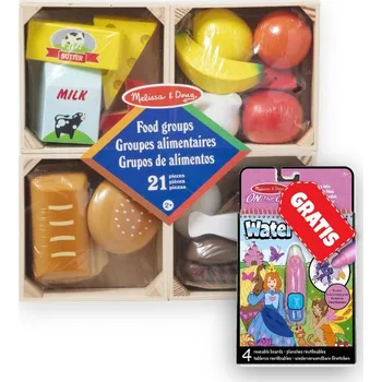 Hračka pro nejmenší AKCE: Melissa & Doug jídelní set + Water WOW kouzlení vodou pohádky ZDARMA
