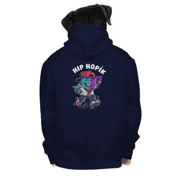 Pánská mikina Bastard Hip Hopík pánská mikina na zip Navy