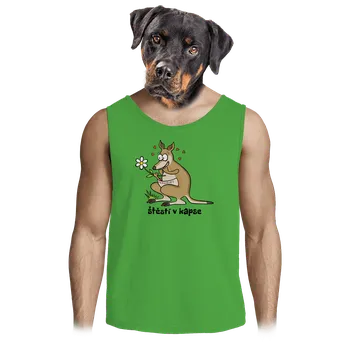 Pánská móda Bastard Štěstí v kapse pánské tílko Lime