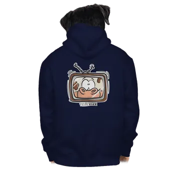 Pánská mikina Bastard Televize pánská mikina na zip Navy