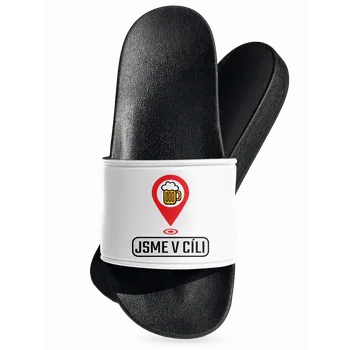 Pánské pantofle Bastard Jsme v cíli pantofle White