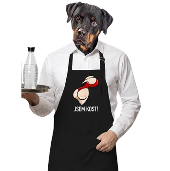 Kuchyňská zástěra Bastard Kost zástěra Black