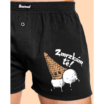 Trenýrky Bastard Zmrzkám tě pánské trenky Black