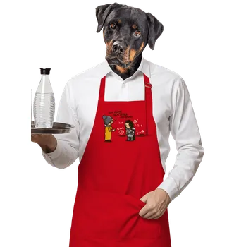 Kuchyňská zástěra Bastard You Know Nothing zástěra Red