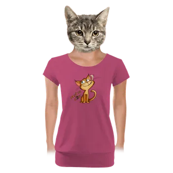 Dámské tričko Bastard Pojď se lísat dámské tričko s lemem Magenta