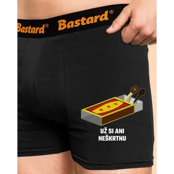 Trenýrky Bastard Už si neškrtnu boxerky Black