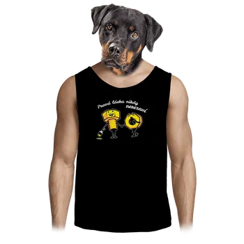 Pánské tílko Bastard Pravá láska pánské tílko Black