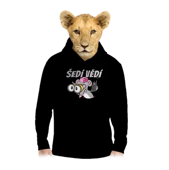 Chlapecká mikina Bastard Šedí vědí - myš dětská mikina klokanka Black