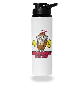 Láhev Bastard Monkey in my head lahev na vodu White