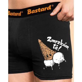 Trenýrky Bastard Zmrzkám tě boxerky Black