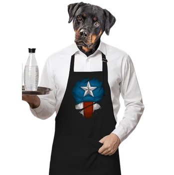 Kuchyňská zástěra Bastard Captain Inside zástěra Black