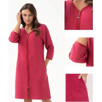 Podprsenka Dámský župan LUNA kód 214 bordó 3XL