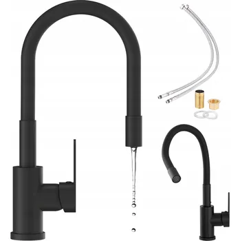 Vodovodní baterie Stojánková kuchyňská baterie Silesia Emalia WINHAUS542 černá