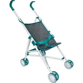 Kočárek pro panenku Golfový kočárek pro panenku šedo-zelený, 67x21x53cm