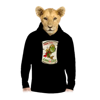 Chlapecká mikina Bastard Candidát dětská mikina klokanka Black