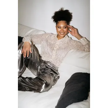 Dámská halenka Dámská halenka &Co Woman BL381/CREAM Velikost: L