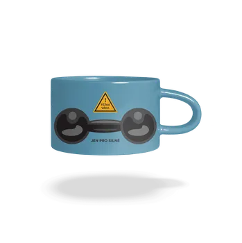 Bastard Těžká váha hrnek makronka Blue Macaron