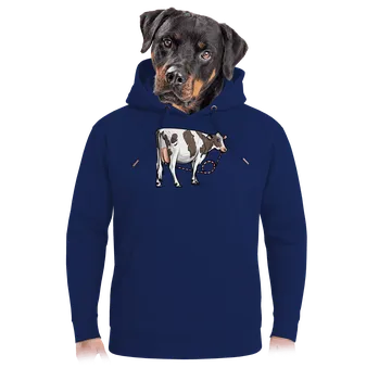 Pánská mikina Bastard Cow drink unisex mikina premium Navy