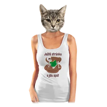 Bastard Ještě stránku dámské tílko klasické White