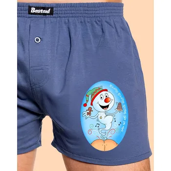 Trenýrky Bastard Vánoční duch pánské trenky Blue