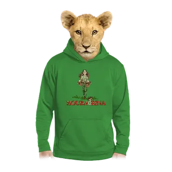 Chlapecká mikina Bastard Houbadřina dětská mikina klokanka Kelly Green AWD