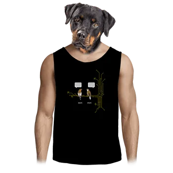 Pánské tílko Bastard Beep and Peep pánské tílko Black