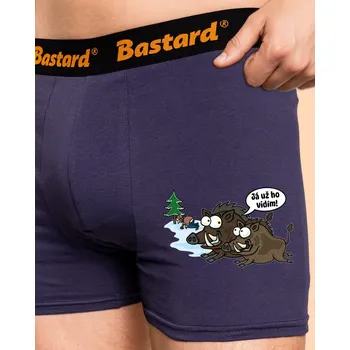 Pánské spodní prádlo Bastard Já už ho vidím boxerky Blue Navy