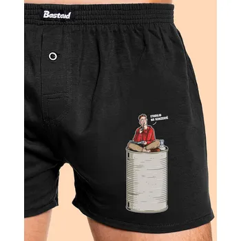 Trenýrky Bastard Konzerva pánské trenky Black