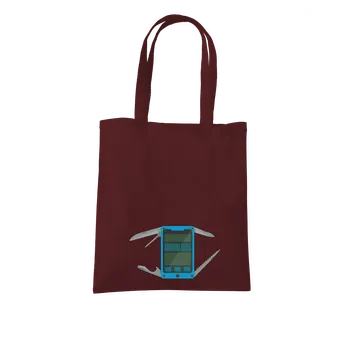 Nákupní taška Bastard Švýcarský mobil taška Chocolate