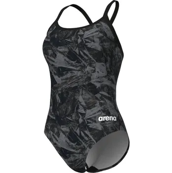 Dámské plavky Arena Performance Team Crackle Lightdrop Back Black/Team Black L - UK36