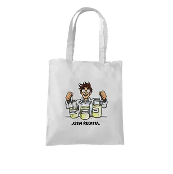 Nákupní taška Bastard Jsem ředitel taška White