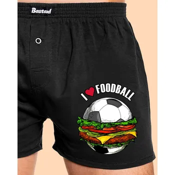 Trenýrky Bastard Foodball pánské trenky Black