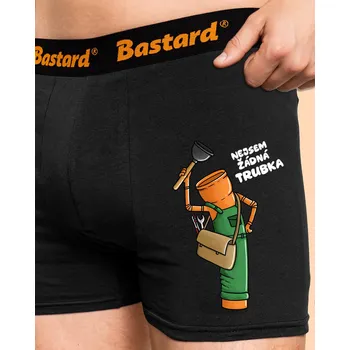 Trenýrky Bastard Nejsem trubka boxerky Black