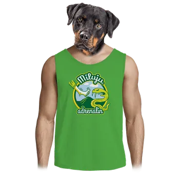 Pánská móda Bastard Miluju adrenalin pánské tílko Lime