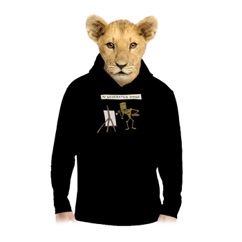 Chlapecká mikina Bastard AI generated image dětská mikina klokanka Black