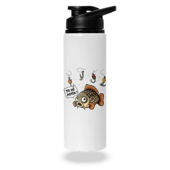 Láhev Bastard To mě potěr lahev na vodu White