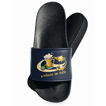 Pánská obuv Bastard A přece se točí! pantofle Navy