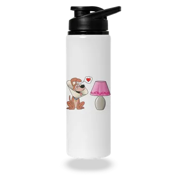 Láhev Bastard Zamilovaný pes lahev na vodu White