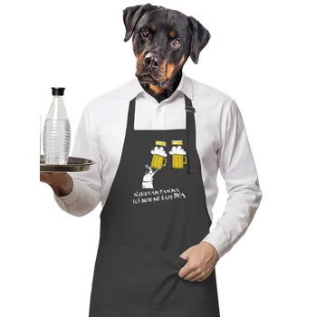 Kuchyňská zástěra Bastard Řád zlatého píva zástěra Dark Grey