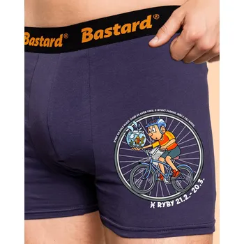 Trenýrky Bastard Cyklistický horoskop: Ryby boxerky Blue Navy