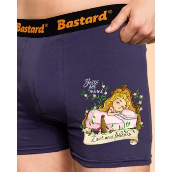 Trenýrky Bastard Ještě pět minut – Život není pohádka boxerky Blue Navy