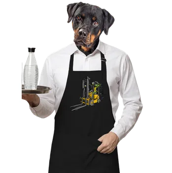 Kuchyňská zástěra Bastard Ještěrka zástěra Black