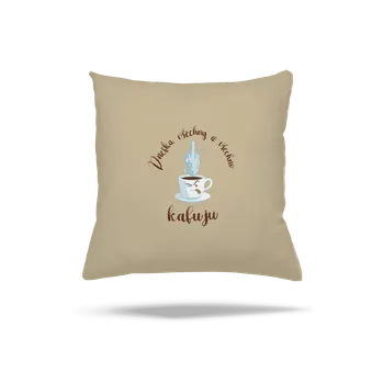 Polštář Bastard Všechno kafuju polštář Beige