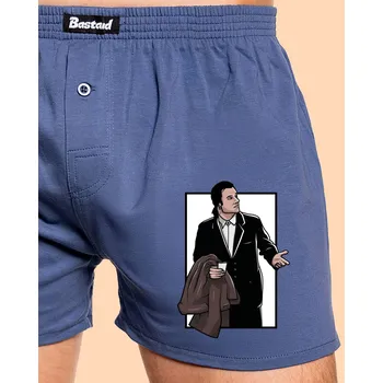 Trenýrky Bastard Zmatený Travolta pánské trenky Blue