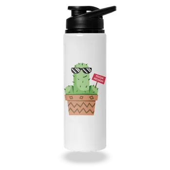 Láhev Bastard Pozor píchám lahev na vodu White