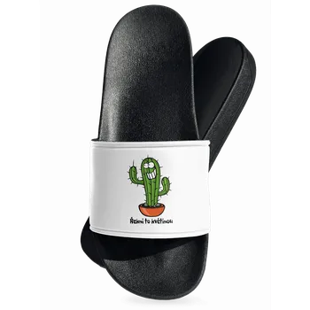 Pánské pantofle Bastard Řekni to květinou pantofle White